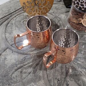 𝅺copper and Stainless Steel Moscow Mugs